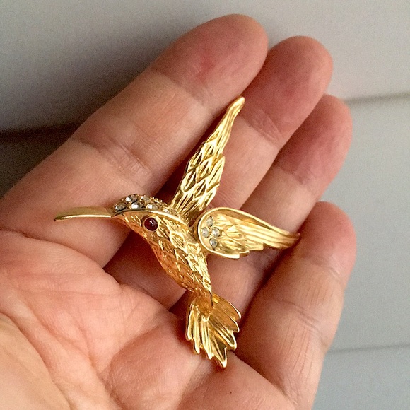 🖤Hummingbird💕brooch - Picture 1 of 7